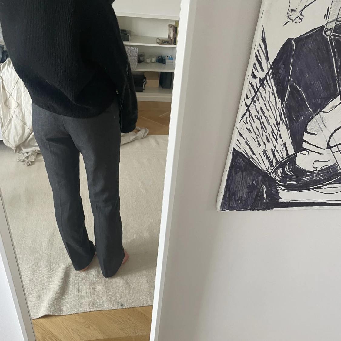 Lågmidjade kostymbyxor - 90