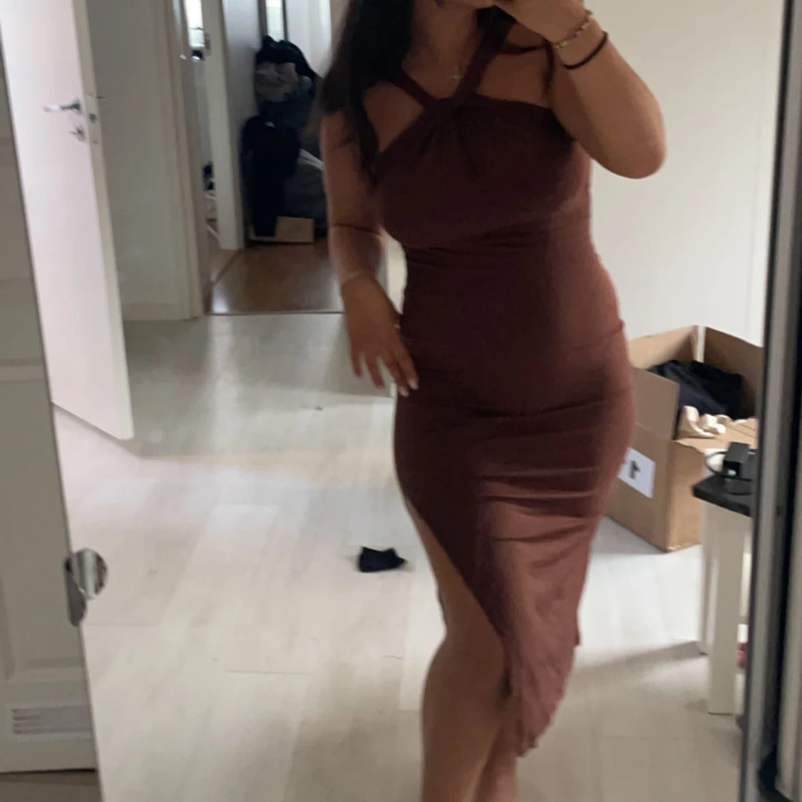 Brun klänning 