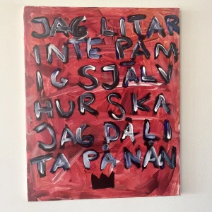 HOV1 LILLA B - tavla  - Säljer denna tavla som jag själv har målat! ❤️ den är gjord i akrylfärg! ‼️