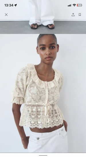 Zara topp - Aldrig använd zara topp. Storlek M men passar även S. Köpt för 400 kr och slut i lager 💕