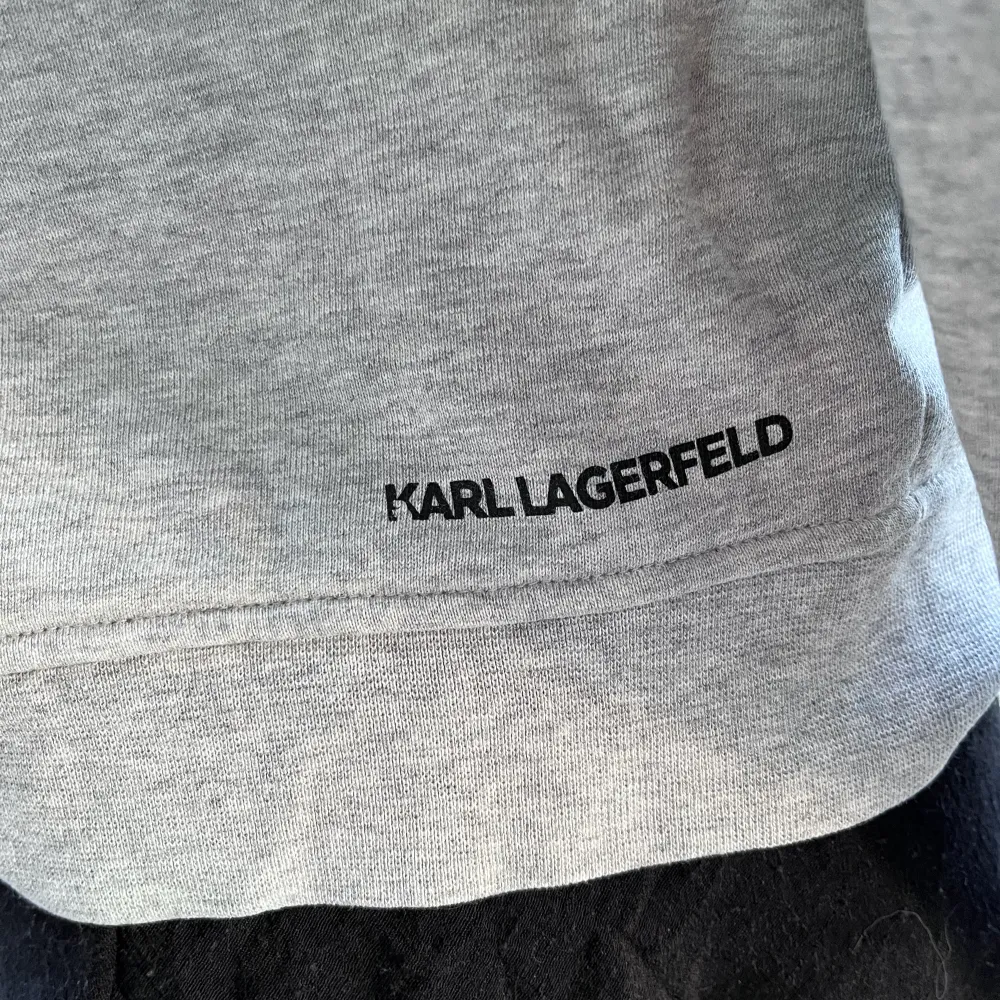 Supersnygg hoodie i ljusgrått från Karl Lagerfeld. Fint skick och mycket sparsamt använd. Stl M med är mer som stl S.. Hoodies.