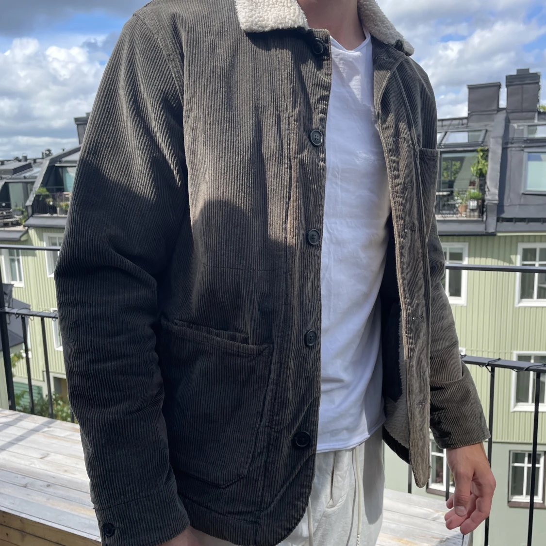 Fodrad manchesterjacka - 90