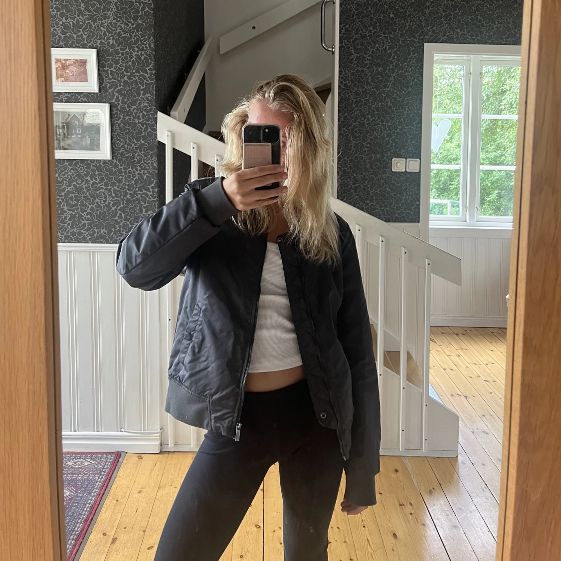 mörkgrön bomberjacka från replay  - 91