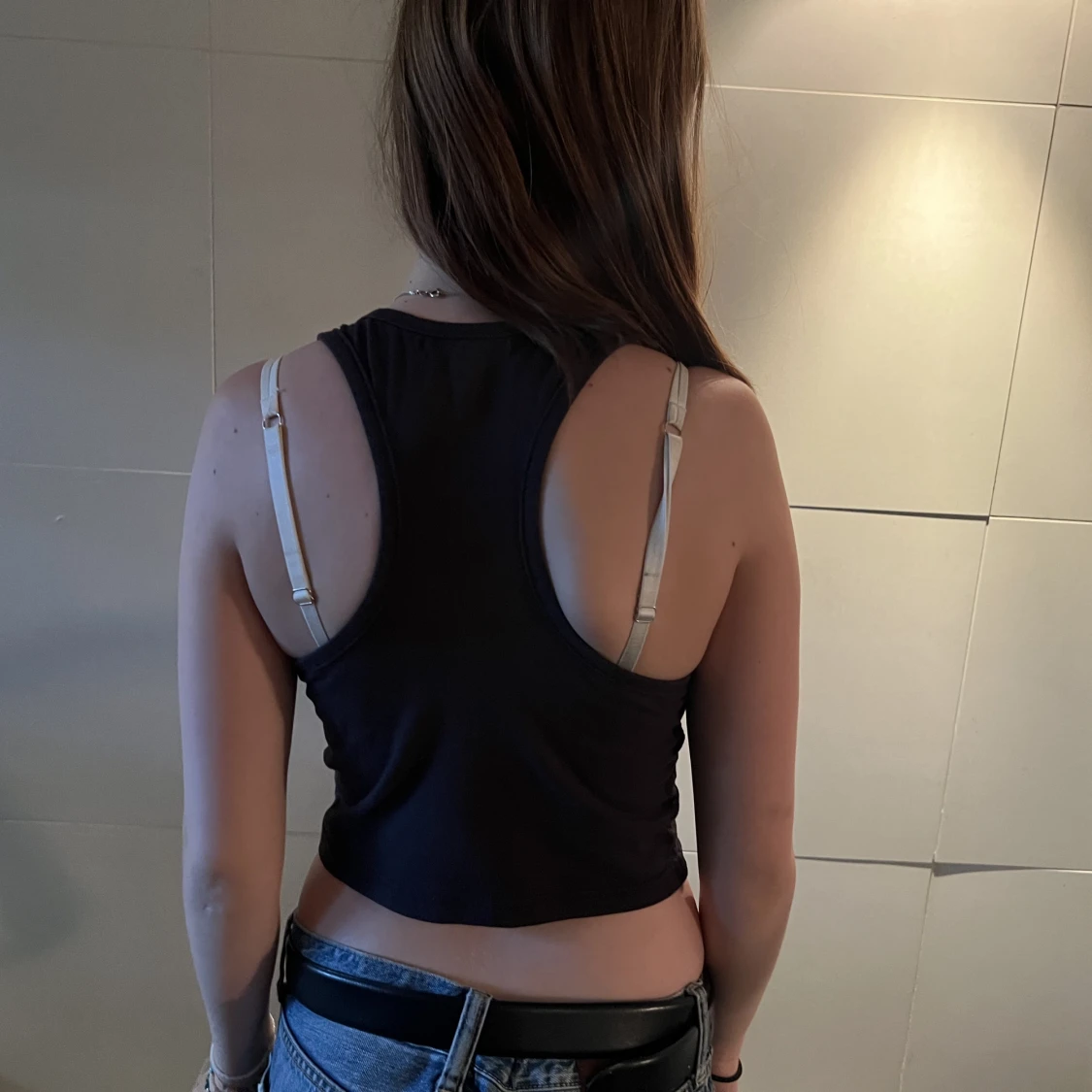 Cute dark brown tank top  - 91