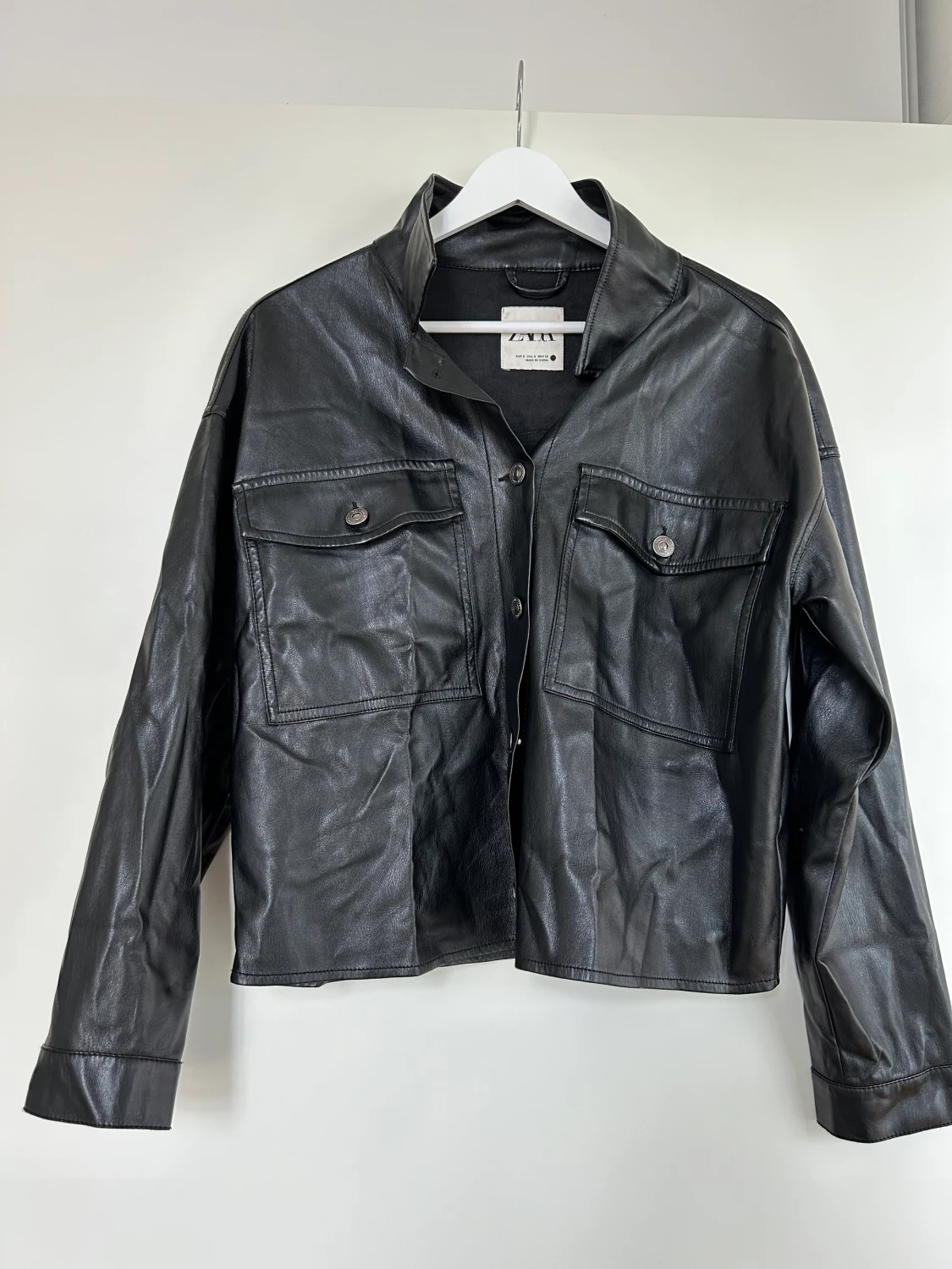 Fakeläder jacka - 90