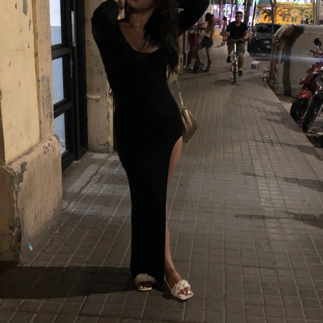 Svart lång klänning🖤 - 90