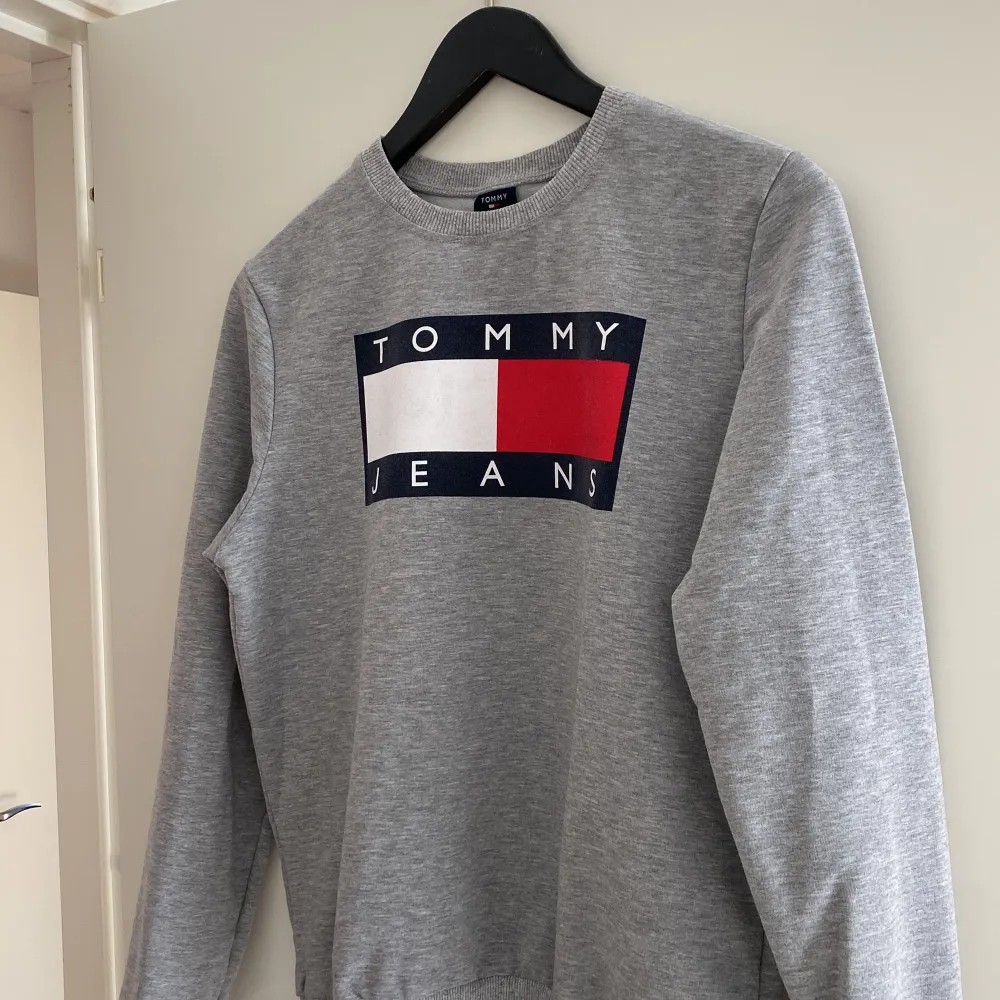 Jättefin sweatshirt från Tommy Hilfiger som knappt är använd😌storlek L. Frakt tillkommer på 70 kronor. Hoodies.