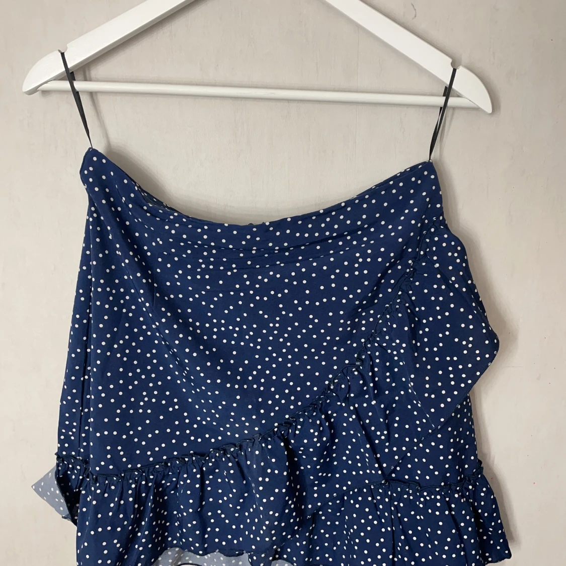 Blå prickig kjol - 91