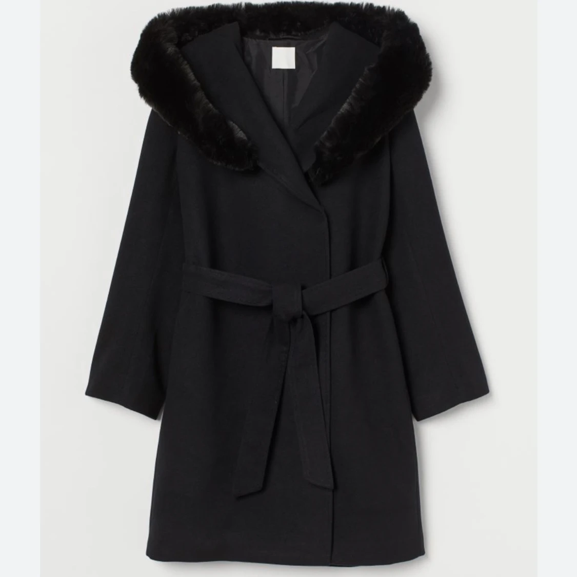 Kappa med pälskrage - 90