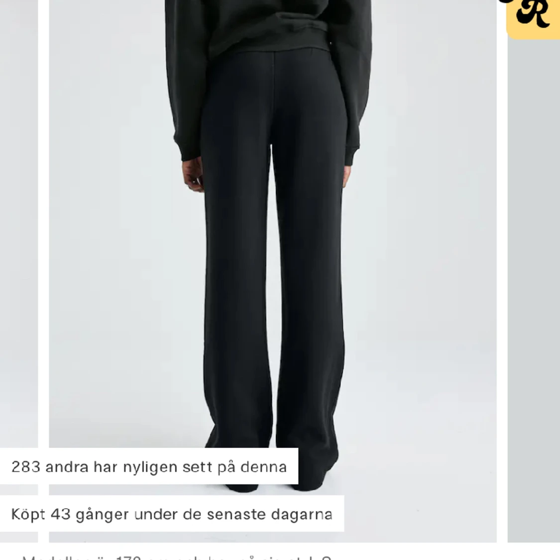 Lågmidjade mjukisbyxor bikbok  - 90