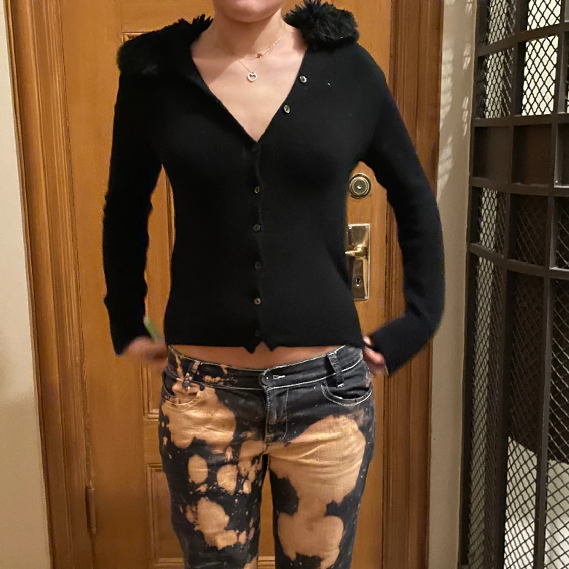 Så fin kofta med pälskrage😍 - 90