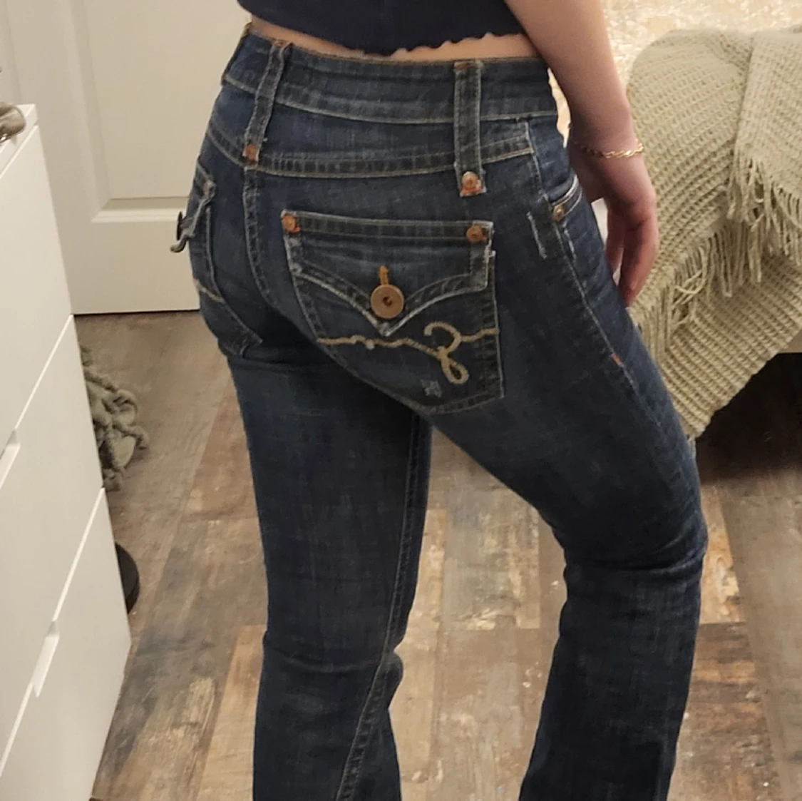 Vintage jeans fickor