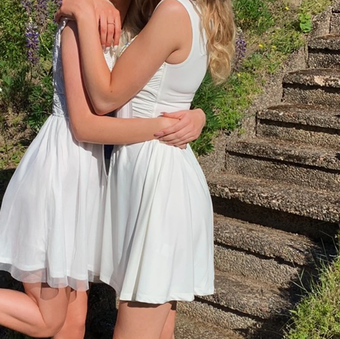 Vit studentklänning - 90