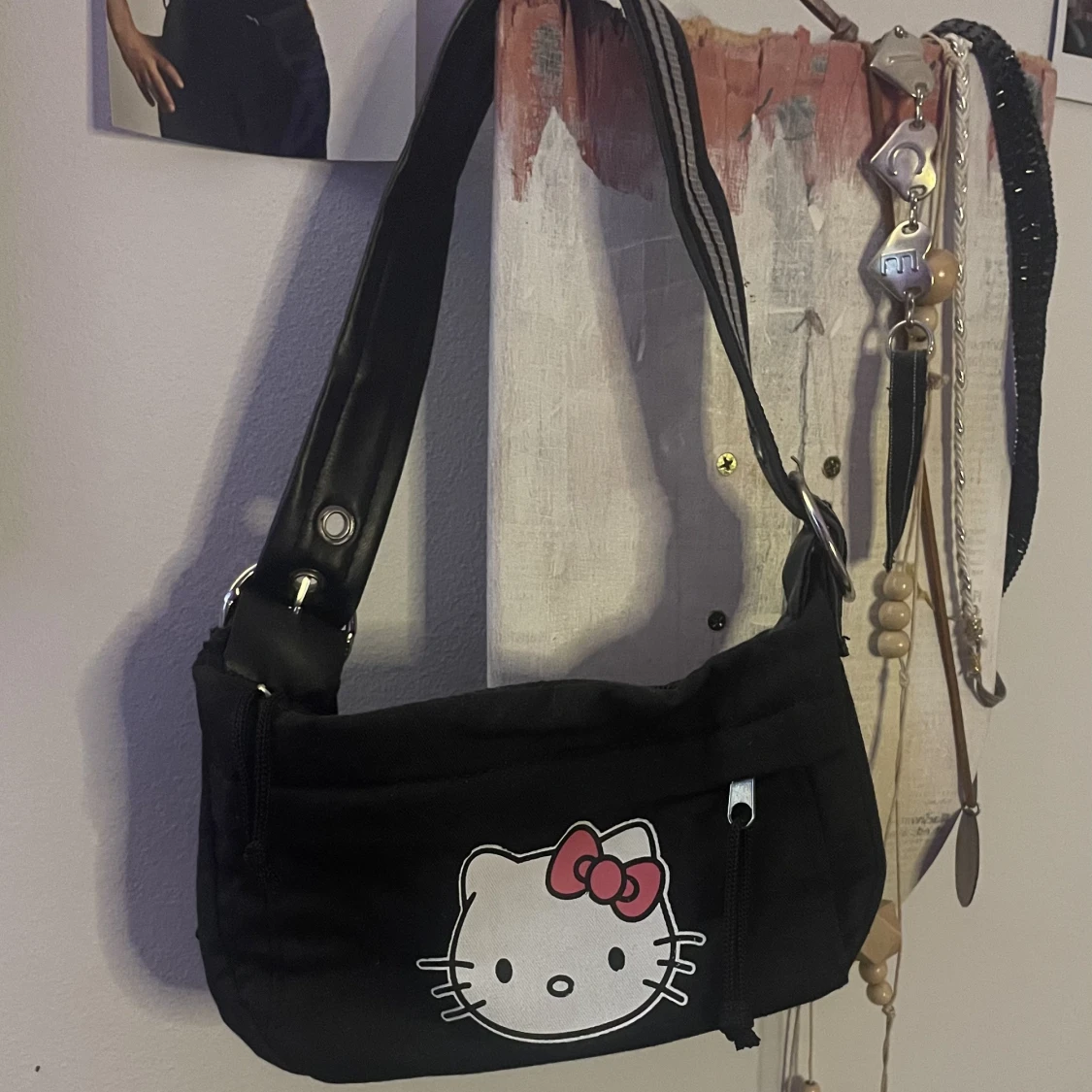 Hellokitty väska svart 