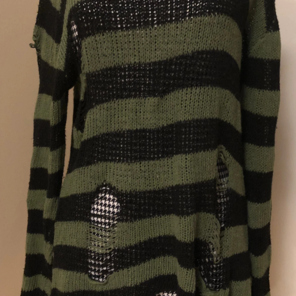 randig stickad tröja - 90