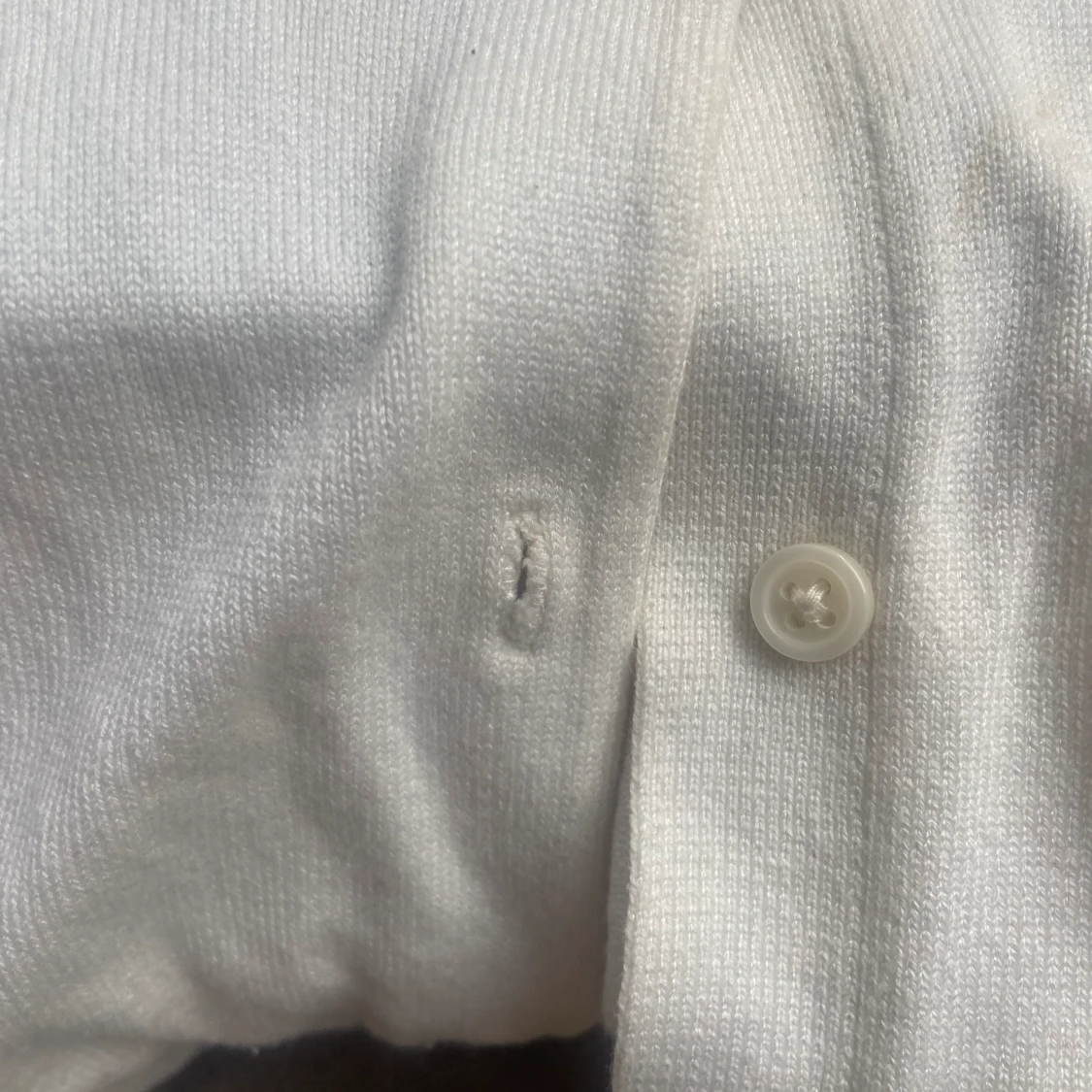 Beige/vit kofta - 90