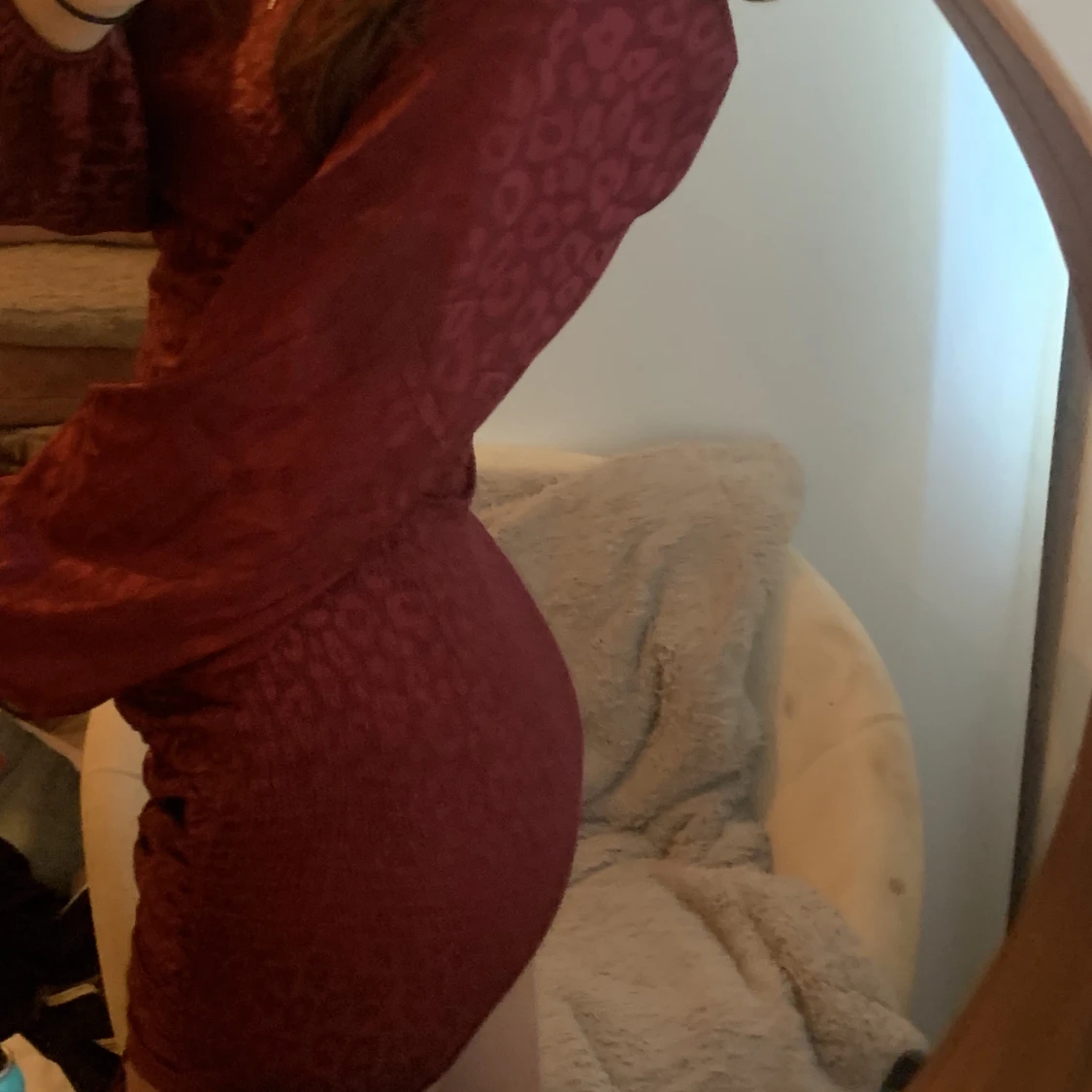 Röd tajt klänning  - 91