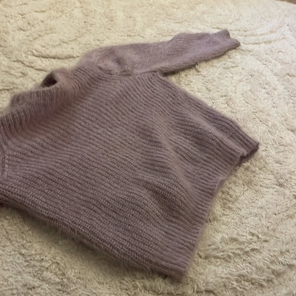 Lila stickad tröja från zara - 91