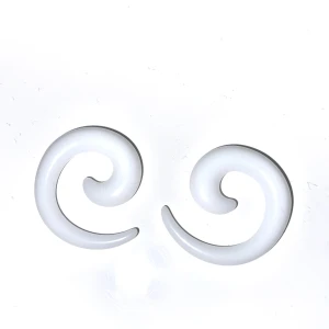 Töjningar - Vita vanliga spiraler 6mm