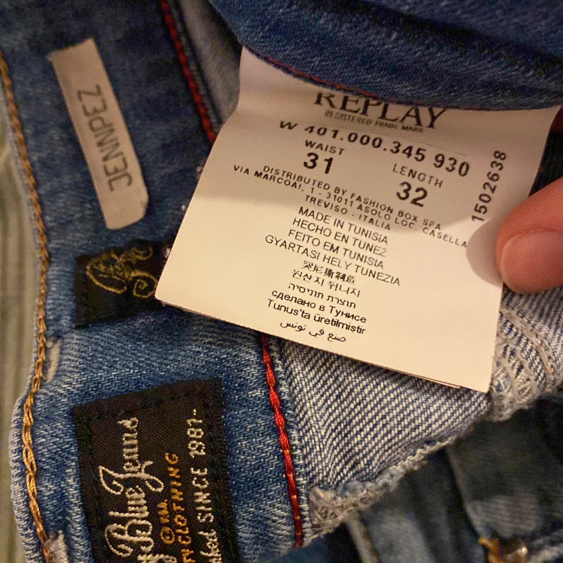 Lågmidjade replay jeans - 91