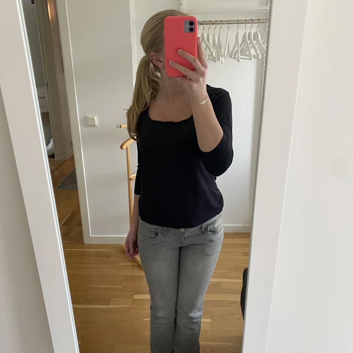 Trekvartärmad topp - 91