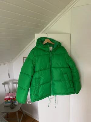 Grön vinterjacka - Fin jacka som är i fint skick!! Storlek S men är oversized.