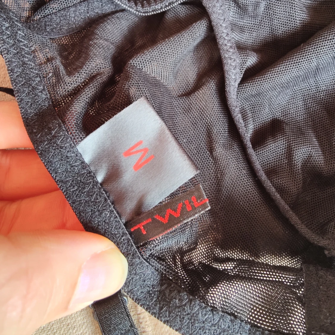 Black lingerie mesh top tassle - 91