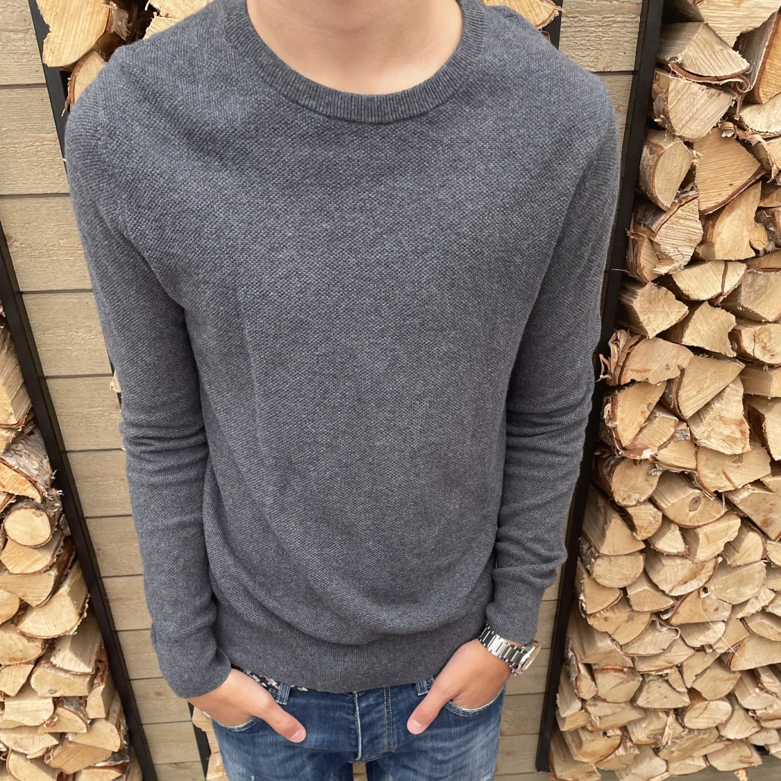 Grå Lawrence Grey Kashmir Tröja