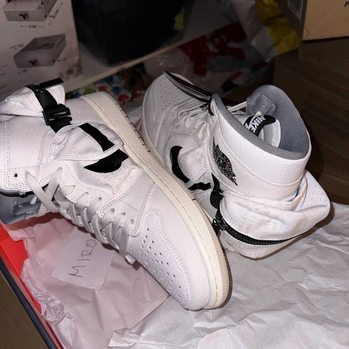 Air Jordan 1 Utility WHITE/BLACK-SAIL - 91