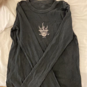 cool tröja  - Såå cool långärmad tröja med ett litet tryck! 💕 Skriv för bilder med tröjan på! Tror den är köpt på brandy melville 💕💕