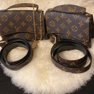 Louvis vuttion ( ej äkta ) - Säljer dessa supersnygga louvis vuttion väskor ej äkta men ser dock äkta ut, helt nya oanvända, bälte ingår 200kr st 400kr båda 