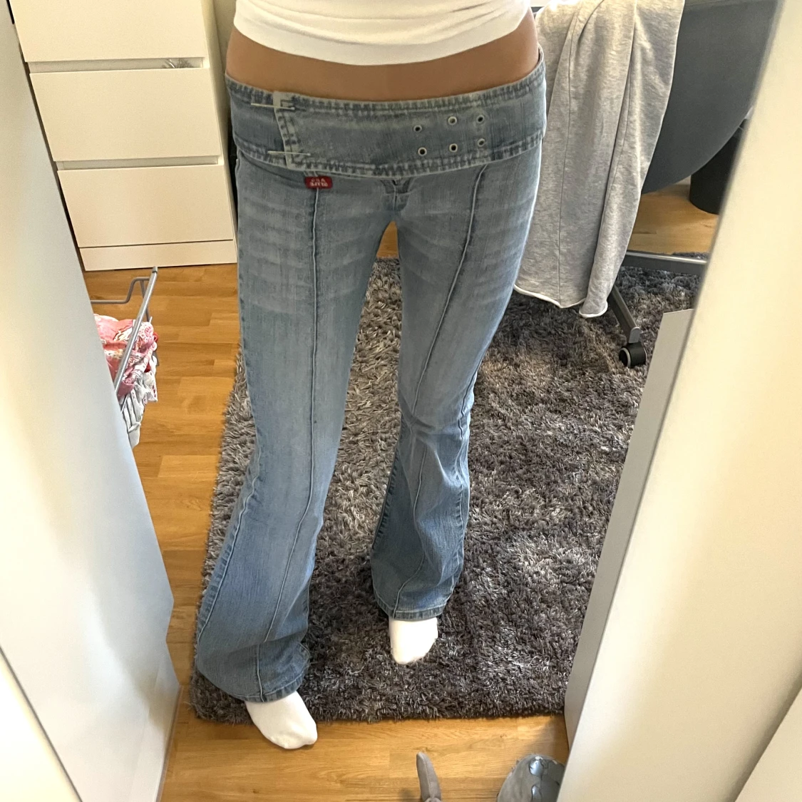 Lågmidjade jeans