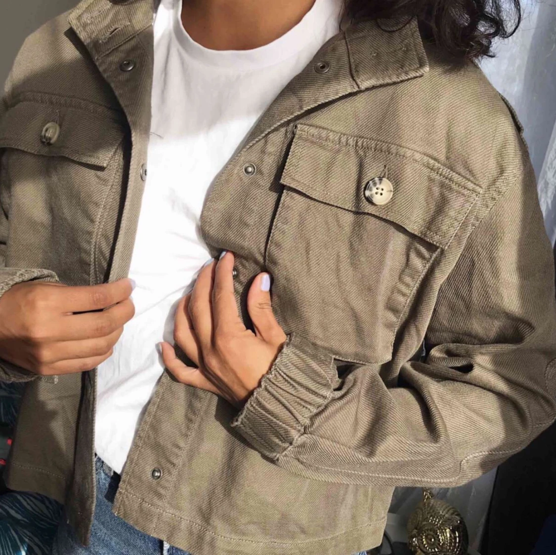 Militargrön jacka från Veromoda - 90