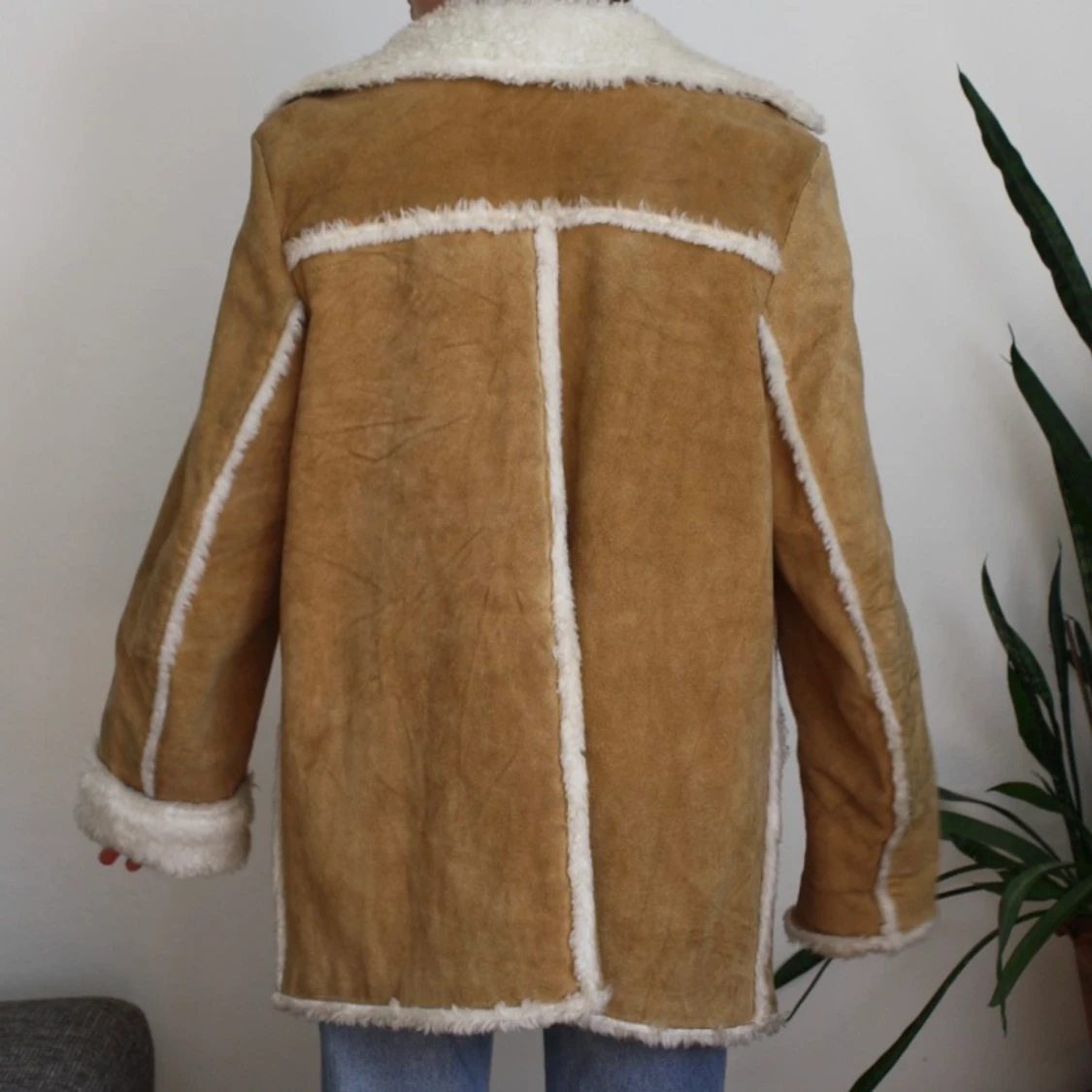 Rock i läder strl M/L - 91