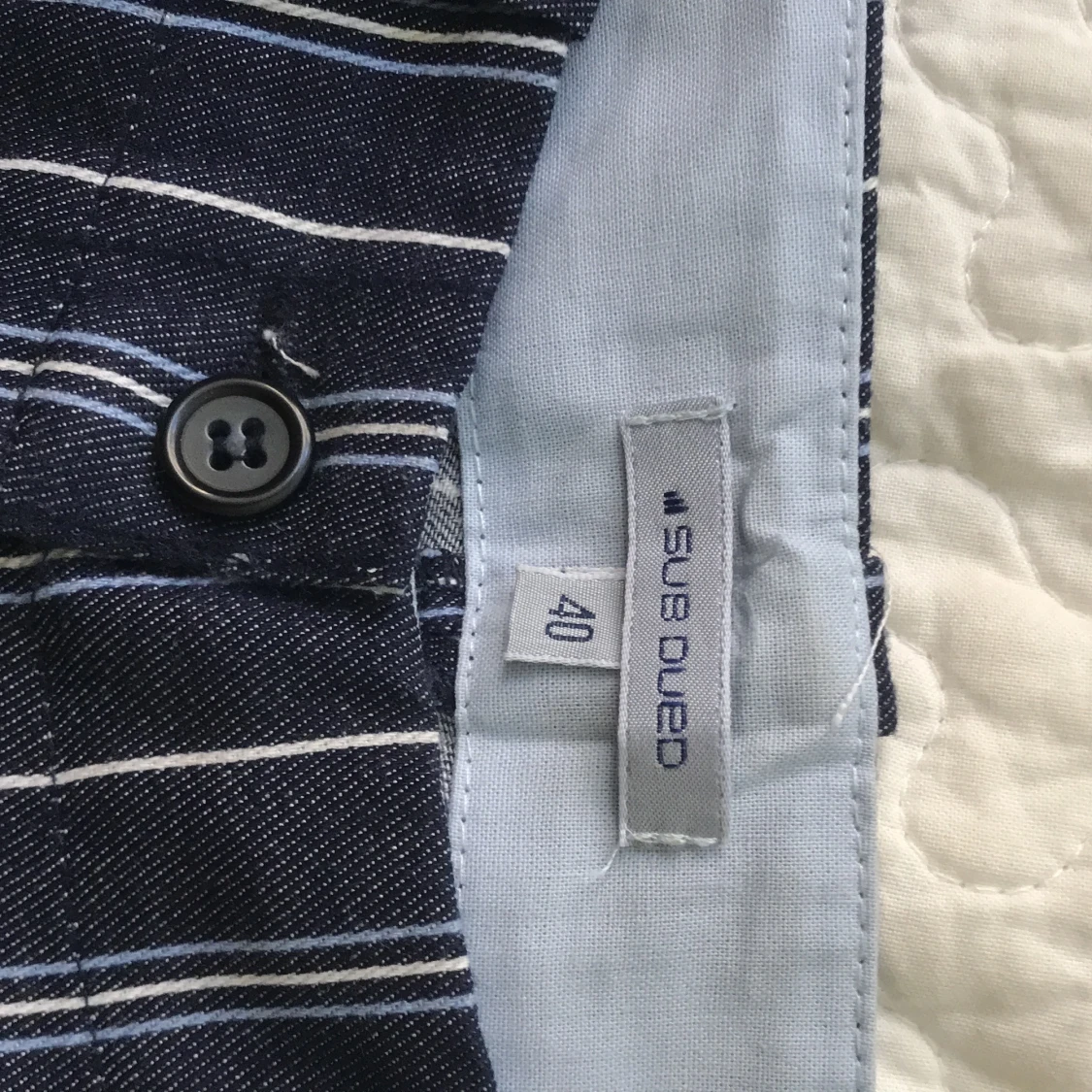 Randiga bootcut byxor  - 91