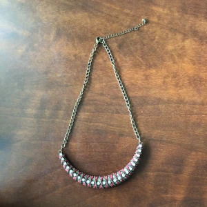  - Halsband med röd läderrem. Pris inklu. Frakt! 