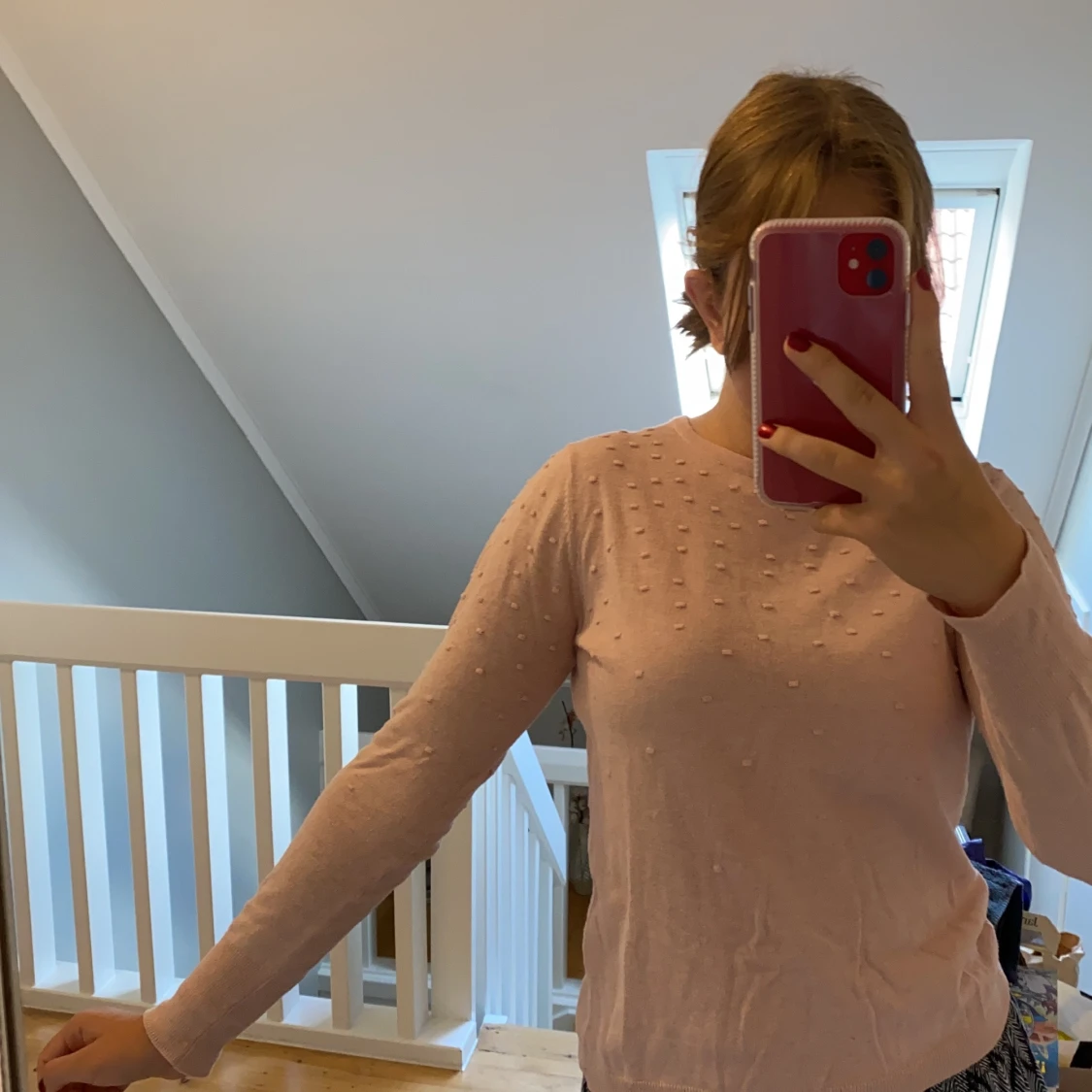 Stickad rosa tröja från Monkey