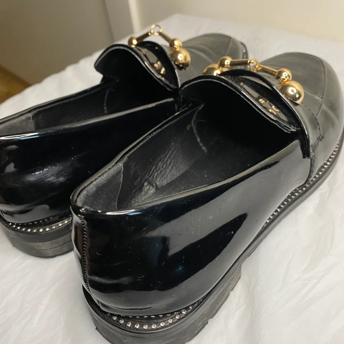 Loafers i läder strl 38