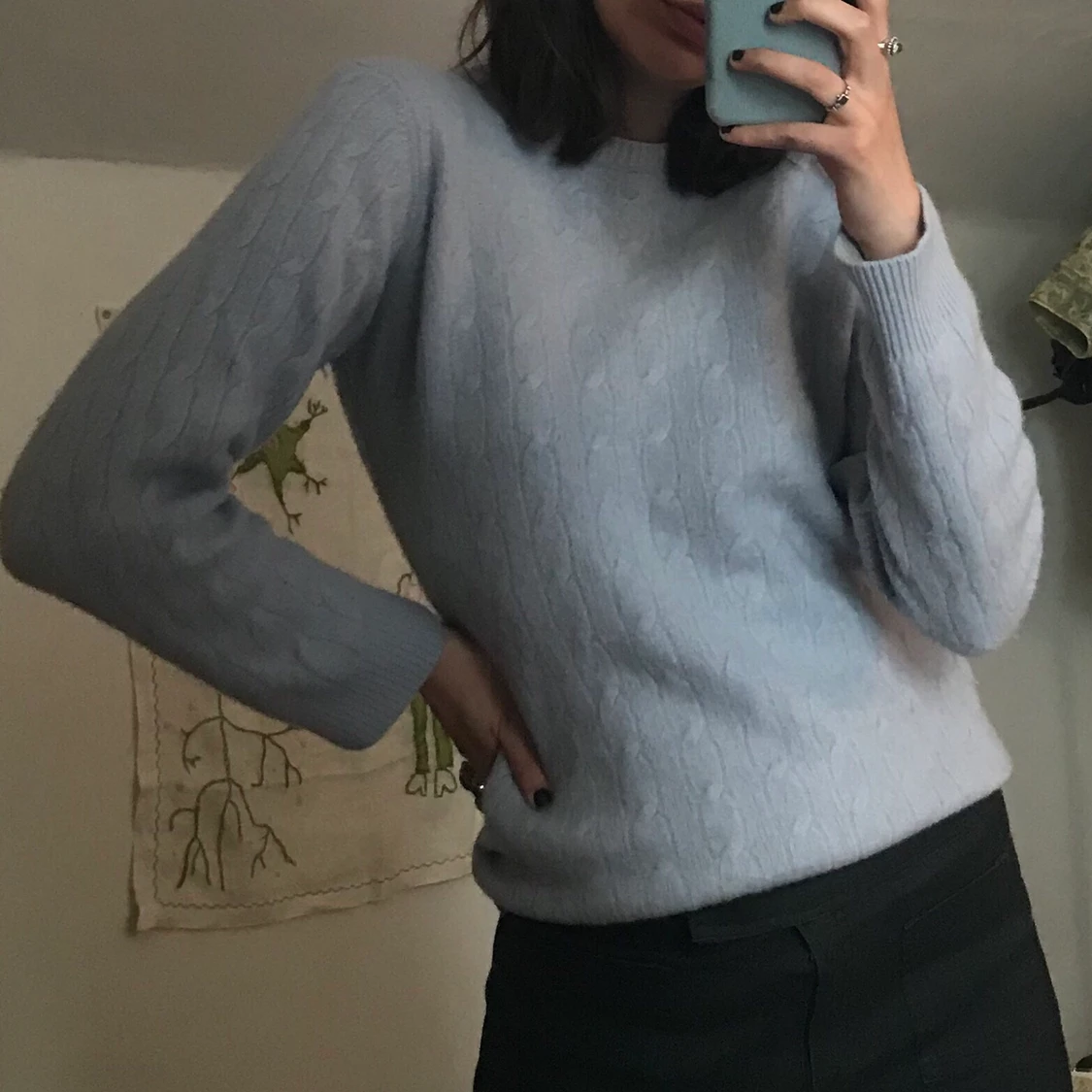 Ljusblå kashmir tröja💙 - 90