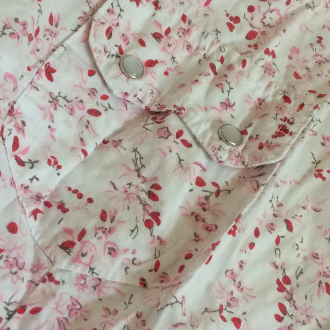 Rosa blomig blus - 91