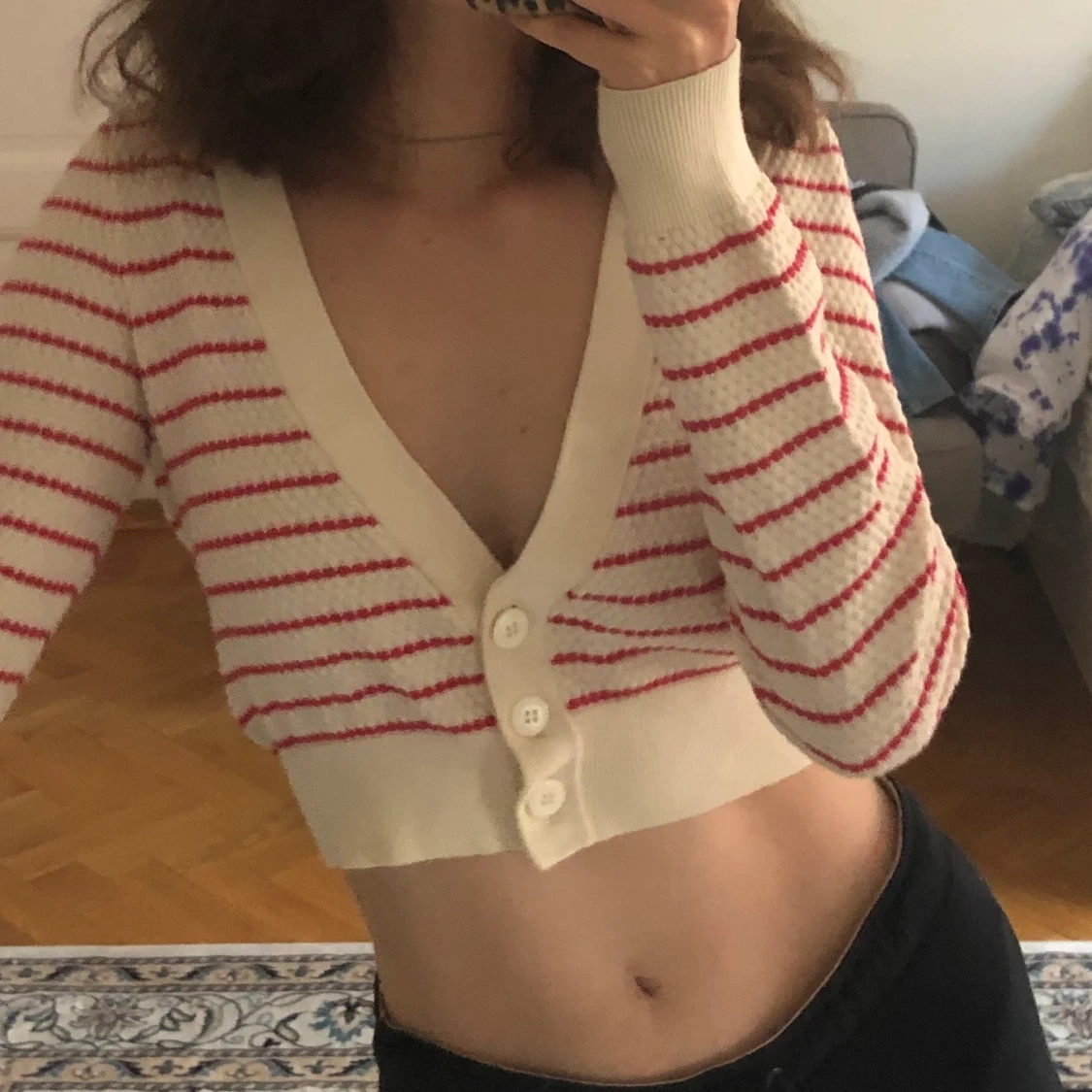 Striped Cropped Sweater ✨😊 - 90