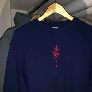  - Mörkblå sweatshirt från carlings, väl använd men fortfarande mycket liv i den