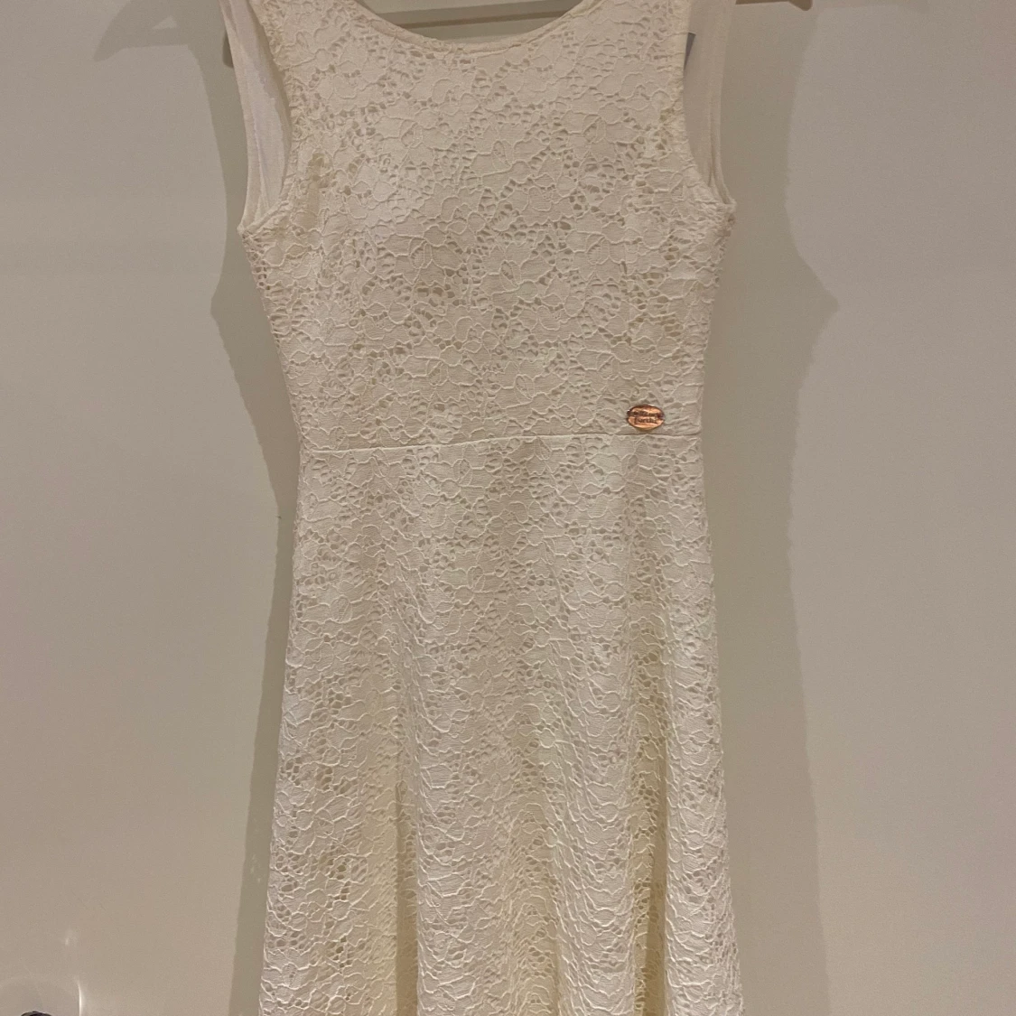 Vit klänning i spets, Chiara forthi, XS