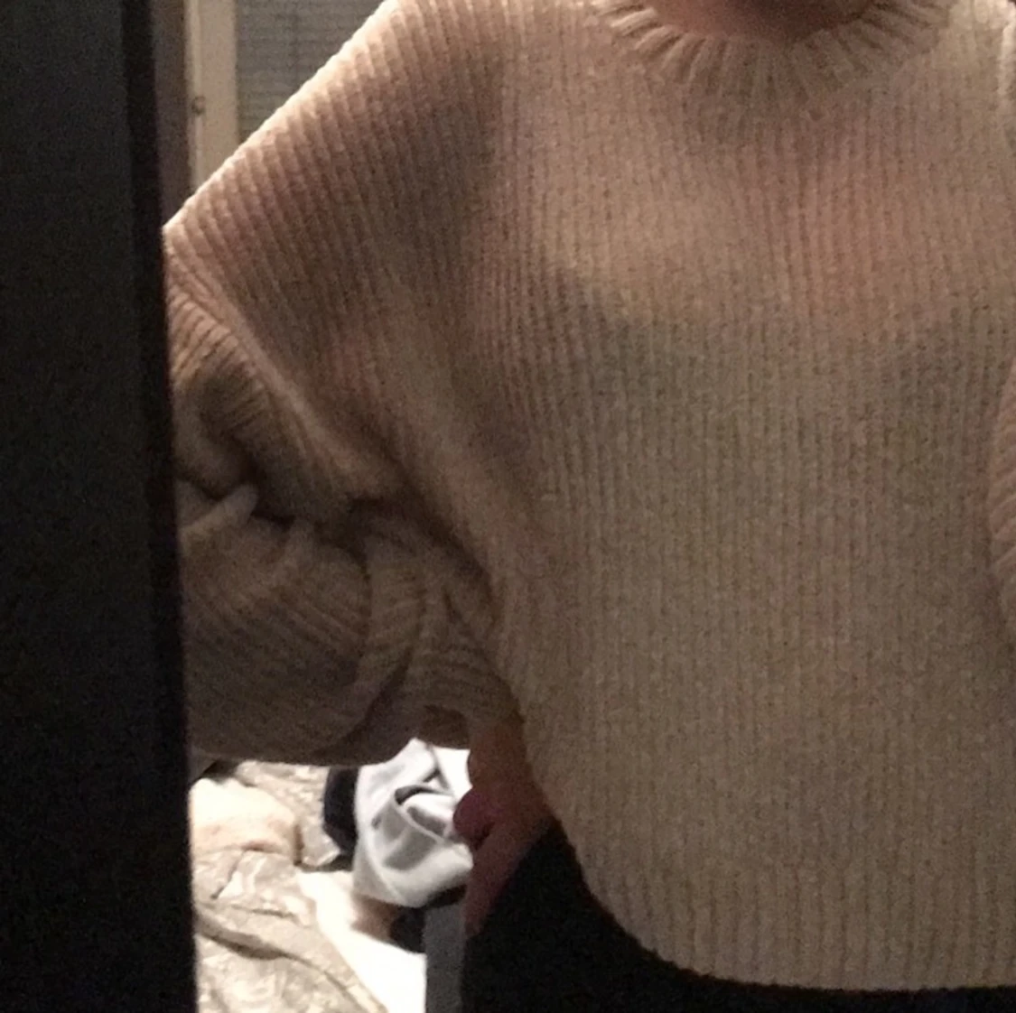 mjukt stickad tröja strl S