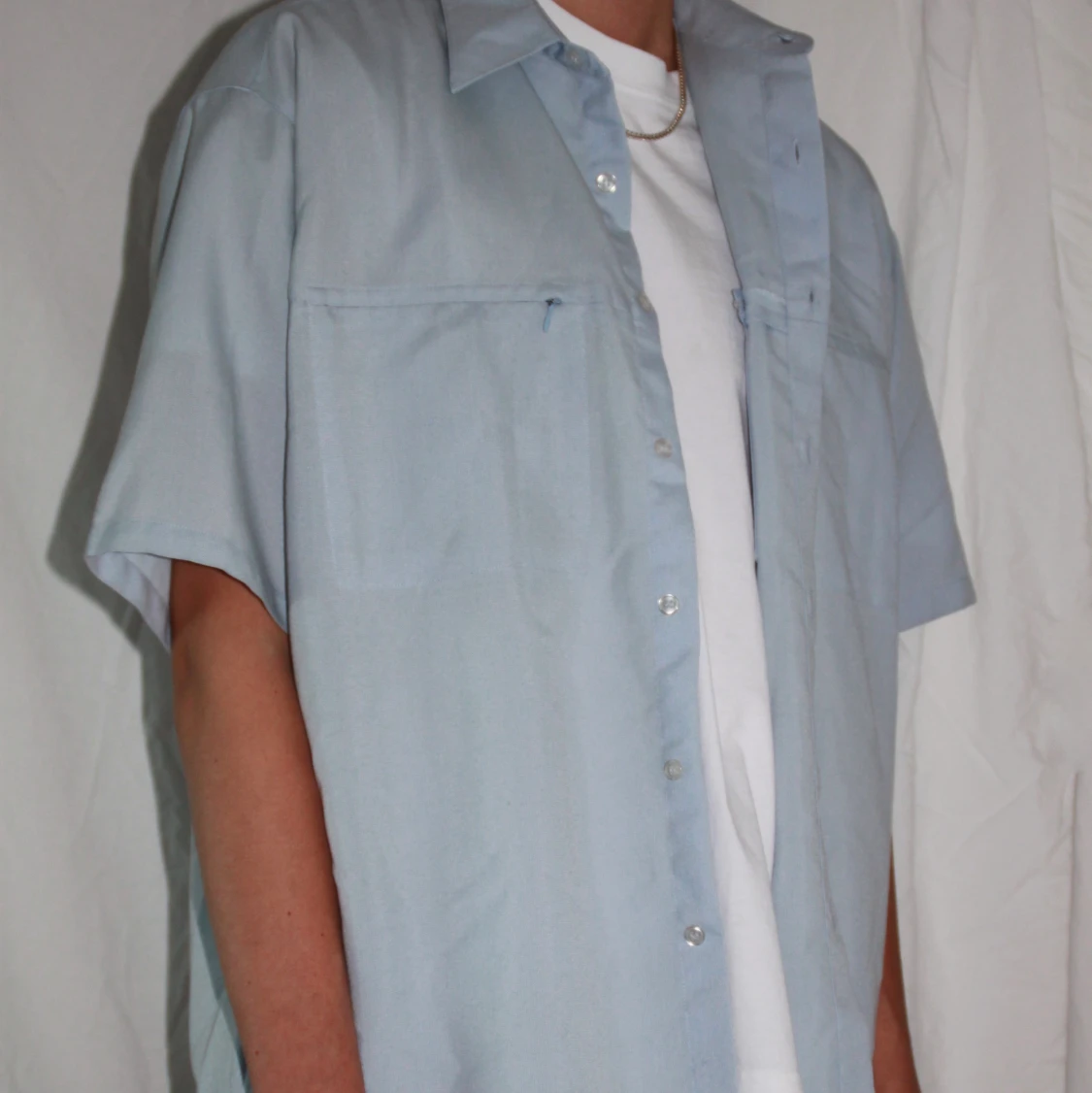 #4 BLÅ SKJORTA - 90