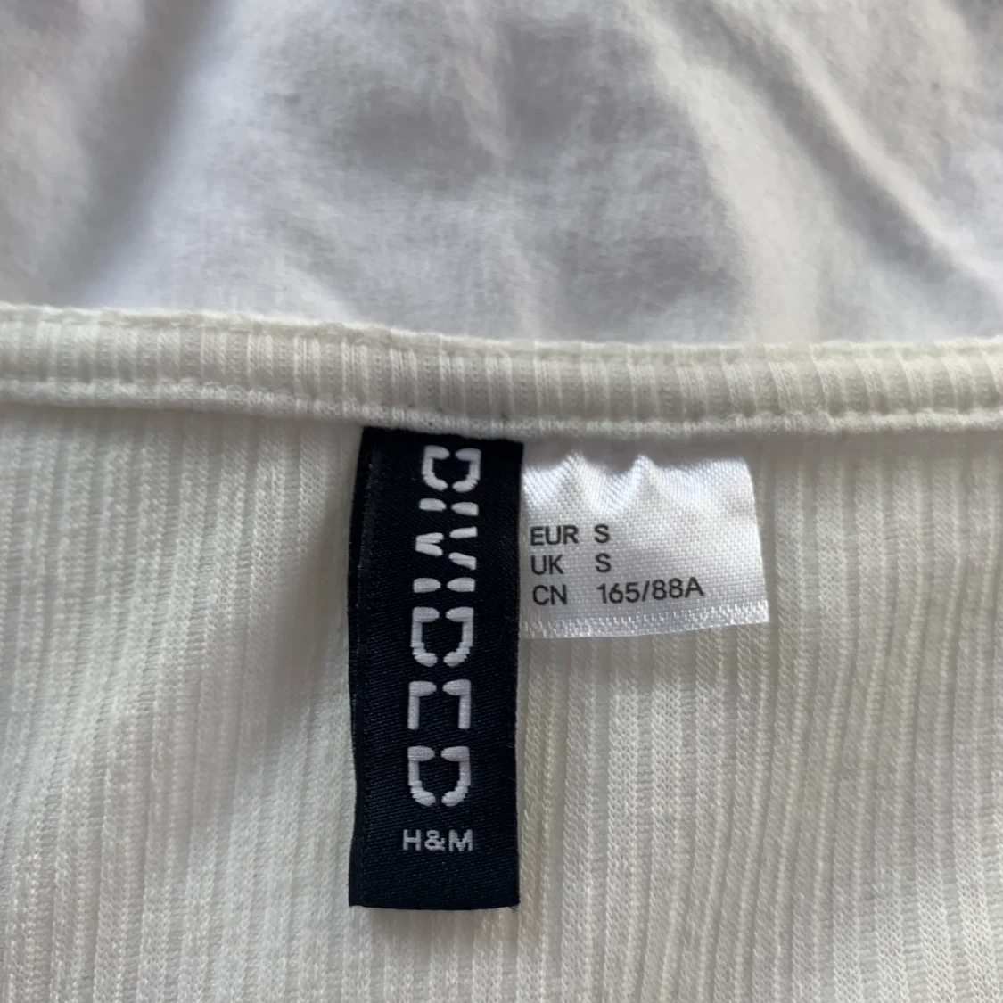 Vit långärmad tröja - 90