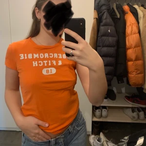 Abercormbie & fitch t-shirt - Perfekt tröja. Färgen är som på tredje bilden. Litet hål nedtill syns knappt, kan skicka bild vid intresse 