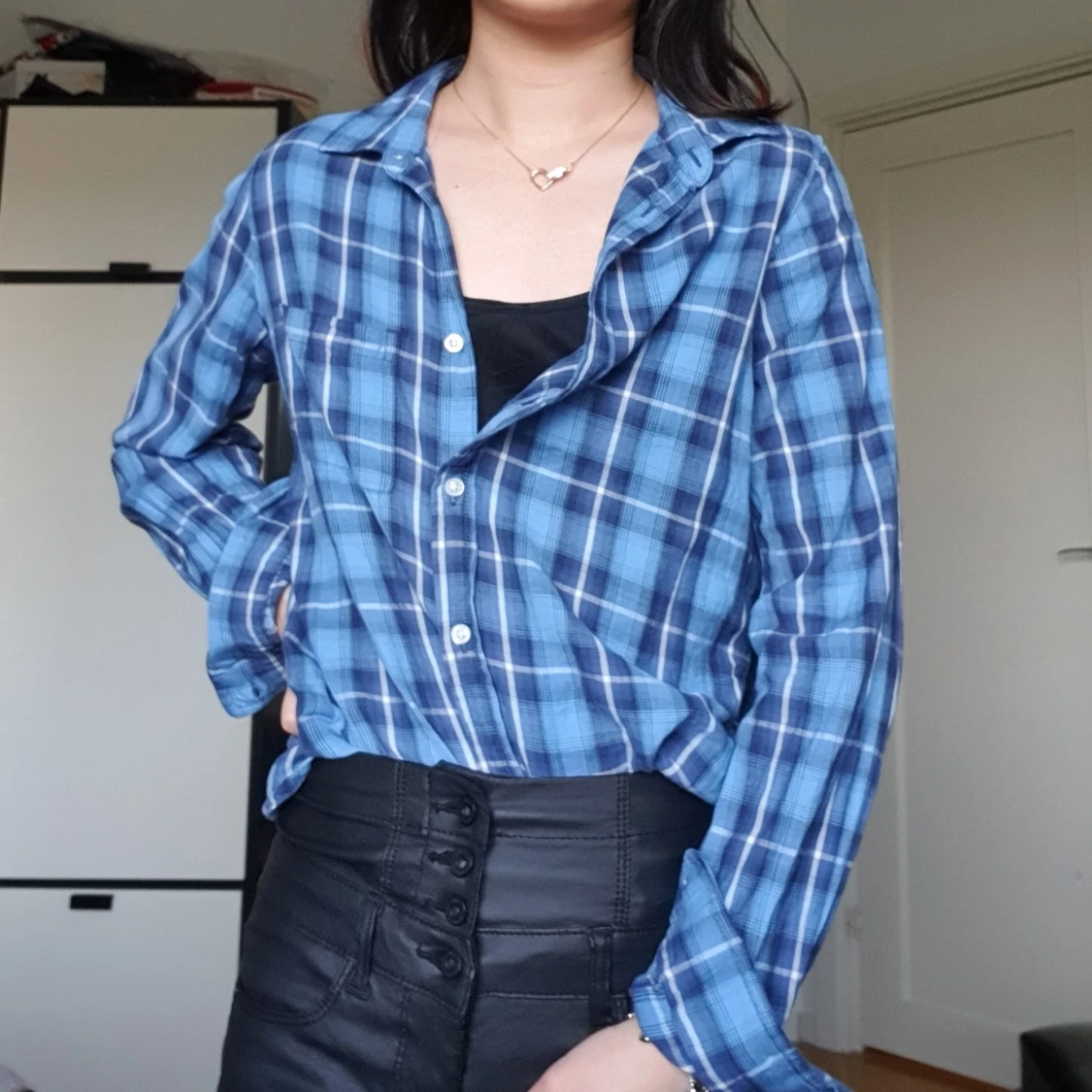 Snygg blå skjorta 💙 - 90