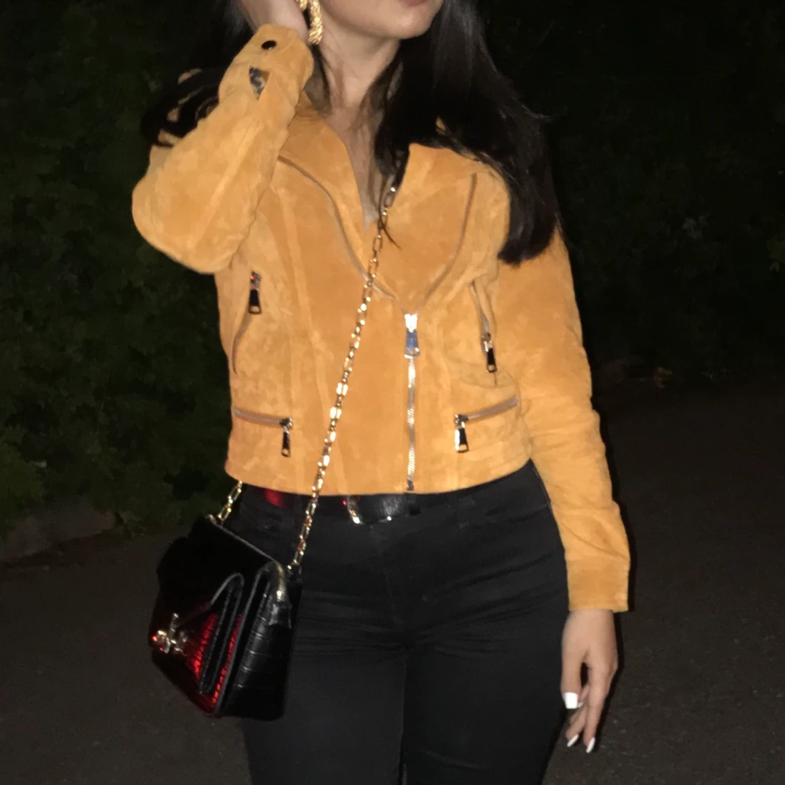 Mocka/Läderjacka - 90