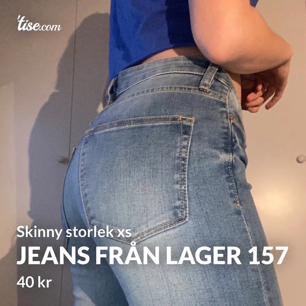 Ett par skinny jeans från lager 157 i storlek xs (skulle högst troligt passa en S också). Använt några gånger. Säljer pågrund av annan stil och brist av användning. Tar endast emot swish och köparen står för frakt (66 kr).📦 Om man vill ha flera bilder eller har någon fråga hör gärna av er<3. Jeans & Byxor.
